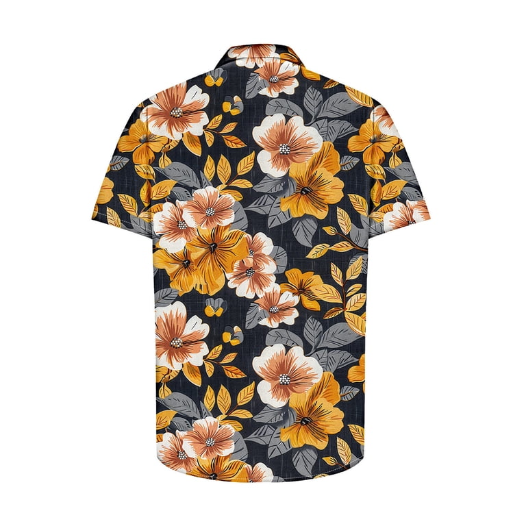 Jjayotai George T Shirt for Men, Beach Shirts, Short Sleeve