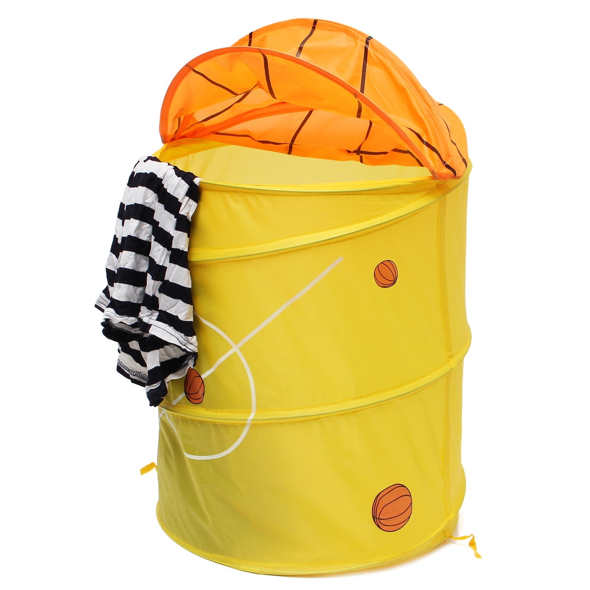 【15%OFF】Foldable Kid Toy Storage Laundry Hamper Clothes Basket Washing Bag Buck 
