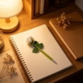 thumbnail image 7 of Under $1 dollars!Ballpoint Pens, Creatives Rose Flower Ballpoint Pen Simulation Rose Bouquet Gift Pen Cute Stationery ForFestal Times Decorative Pen Novelties Present For Friend 1ml, White, 7 of 7