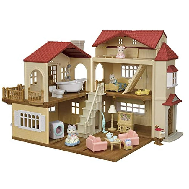 Familles Sylvaniennes Maison Toit Rouge Grande Maison Ensemble de Luxe - Chambre Secrète dans le Grenier - 22-RZ