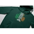 thumbnail image 5 of Old Glory Mens St. Patricks Day Shamrock Knot Long Sleeve Graphic Hoodie, 5 of 6