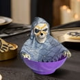 thumbnail image 5 of Halloween Candy Bowl, Animated Halloween Candy Bowl, Animated Skull Bowl, Motion-Activated Moving Skeleton Hand with LED Eyes & Sound Effects, Spooky Trick-or-Treat Decor, 5 of 8