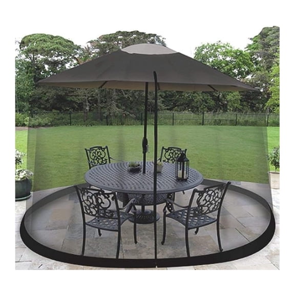 Garden Creations JB5678 Outdoor 9-Foot Umbrella Table Screen, Black by Garden Creations