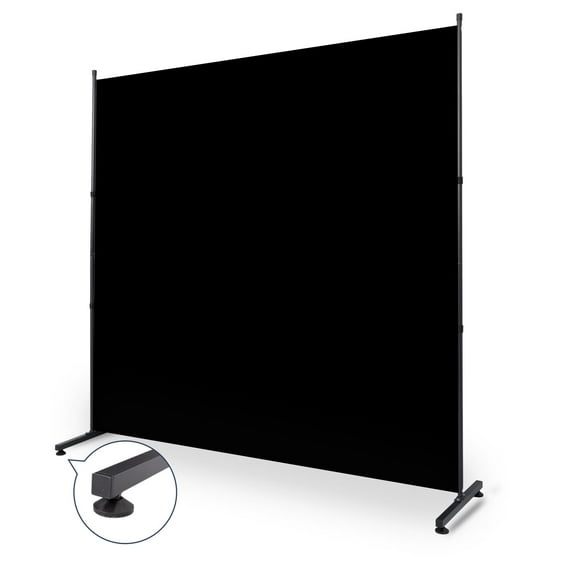 YASRKML Single Panel Privacy Screen, 71''x72''H Large Room Divider Wall Screen, Room Divider for Room Separation, Portable Room Partition for Office School Bedroom, Black