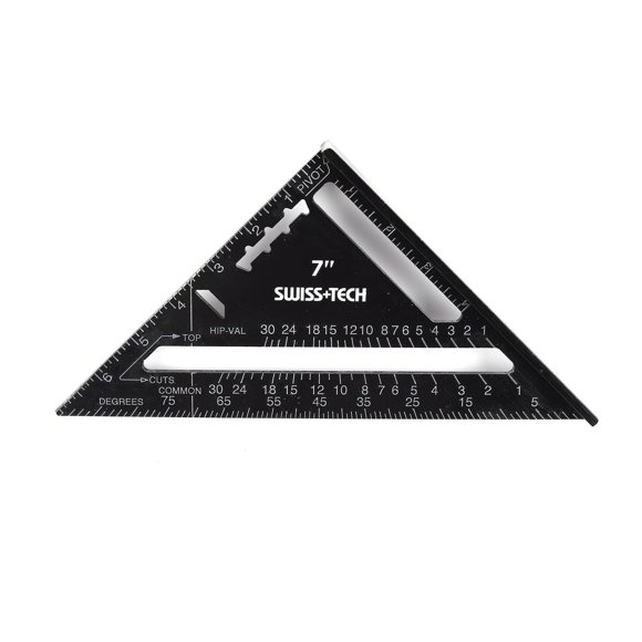 Swiss Tech 7" Rafter Square, règle à Angle droit en aluminium