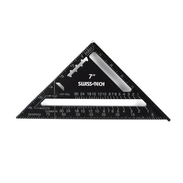 Swiss Tech 7" Rafter Square,Aluminum Right Angle Ruler