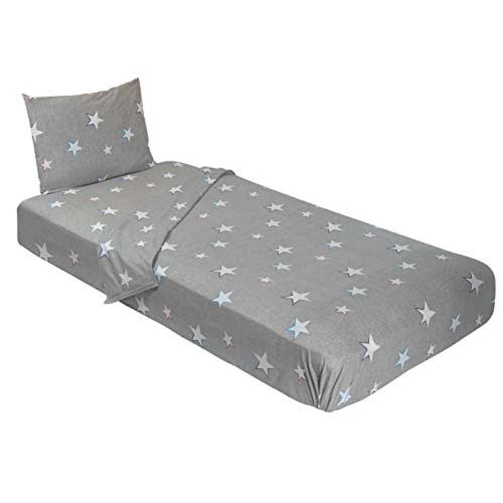 Gilbins Jersey Knit 3 Piece Cot Size Camp Sheet Set (Twin Size 39"x75