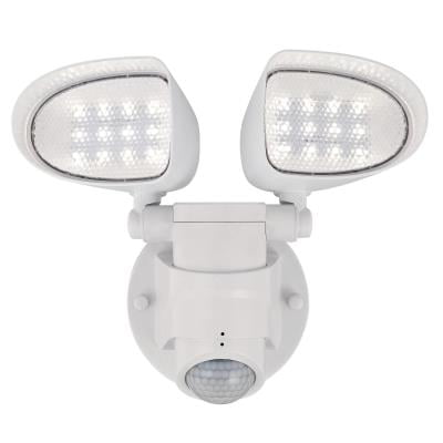 Westinghouse Lighting Westinghouse Two-Light 18 Watt LED Outdoor Security Wall Light with Motion Sensor White White