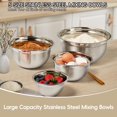 thumbnail image 3 of Juego de bowls para mezclar WEPSEN de 25 piezas de acero inoxidable, 7 qt a 1.5 qt, 3 of 8