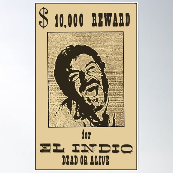El Indio Poster Wall Art, Modern Wall Decor For Living Room Bedroom, 8x12 UNFRAMED