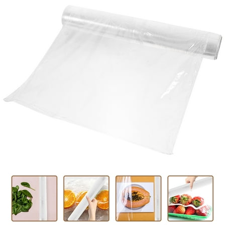 NICEXMAS Household Plastic Wrap Cling Wrap Transparent Tear Resistant Kitchen Supplies 1 Roll