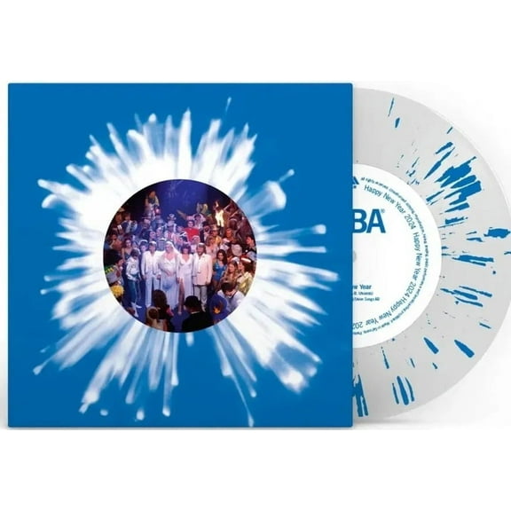 ABBA Happy New Year - Limited Clear with Blue Splatter (Vinyl Record)