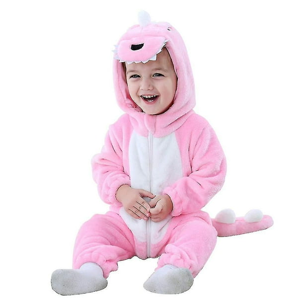 Toddler's Dinosaur Costume Kids Cute Hooded Onesie Animal Costume Halloween zhangyuxiang LED