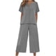 thumbnail image 1 of Camisas de Manga Larga para las Mujeres Suelto Ajuste Sólido Botón Liso Arriba con el Conjunto de Pantalones de Bolsillo, Camisa de Manga Larga Liso Mujer Lino Sentir, 1 of 6