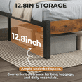 thumbnail image 4 of Alvantor Metal Platform Bed Frame with Headboard & Footboard - No Box Spring Needed, 800LBS Sturdy Wooden Slats Support, Industrial Style, 4 of 7