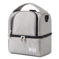 thumbnail image 1 of Breast Pump Bag Cooler Compartment for Breast Pump Double Layer for Mother Breast Milk Pump Gray, 1 of 7