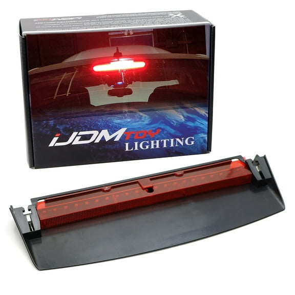 OEM-Spec Red Lens Full LED Rear Windshield High Mount Third Brake Light Bar Assembly For 2009-2016 Audi A4 S4 Sedan