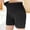 Black, variant on Maternity Bottom Shorts Summer Over The Belly Workout Yoga Active Athletic Pregnancy Lace Trim Adjustable Waist Short Pants Comfort Lounge Pajama for Women Green XL