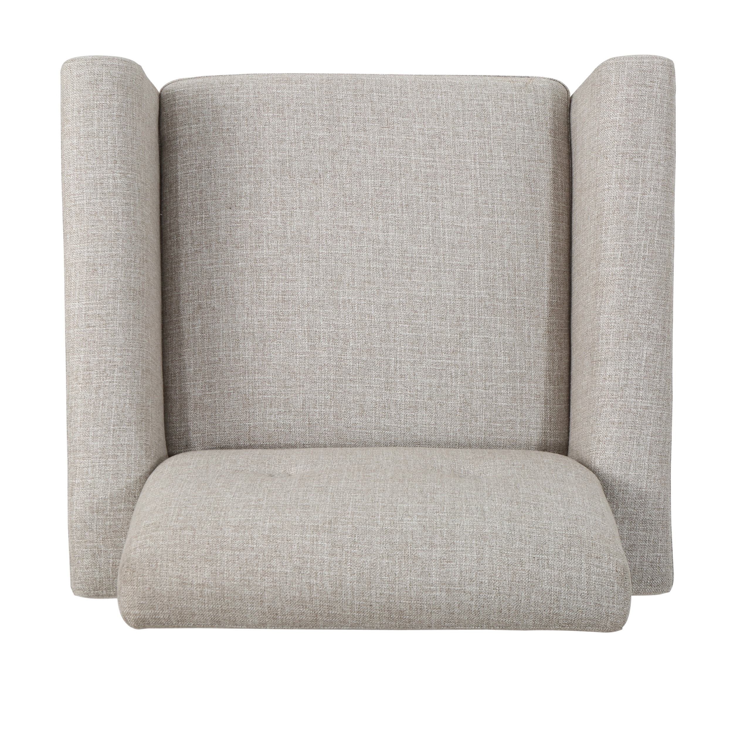 Noble House Mid Century Tufted Fabric Club Chair, Beige