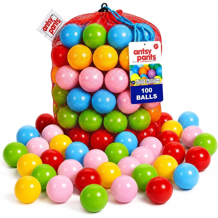 Antsy Pants Ball Pit Balls, 100-Pack Plastic photo 1