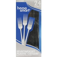 Home Smart Heavy Duty Plastic Forks (24-Count) 88808 Pack of 24