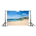 thumbnail image 3 of ABPHOTO 7x5ft Photography Backdrop Tropical Beach Nature Landscape Blue Sky White Cloud Photo Background Backdrops, 3 of 4
