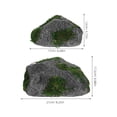 thumbnail image 2 of OUNONA 2Pcs Artificial Landscape Rocks Assorted Color Foam Rockery Ornament Garden, 2 of 7