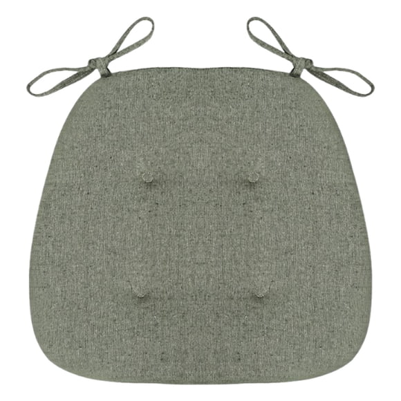 Q-550 F Home Seat Cushion With Ties For Chairs Bench Stool 17.7X17.7 Inch Thick Foam Padding Comfortable Support For Office Dining Room Kitchen Back Pain Relief