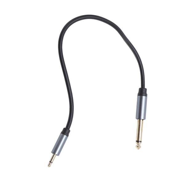 Cable De Sonido De 3,5 Mm A 6,35 Mm, Plug And Play Cable Adaptador Macho De 3,5 Mm A Macho De 6,35 Mm aleación De Zinc De PVC Para Amplificador