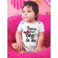 thumbnail image 2 of Fance From Bow To Toe Bodysuit Infant -Smartprints Designs,  Newborn, 2 of 4