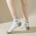 thumbnail image 4 of 5 Pairs Women's Low Cut Ankle Socks with Polka Dot and Stripe Patterns Soft Cotton Anti-Pilling Casual Everyday Style, 5 PK-E, 4 of 7