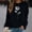 Black, variant on Dyfzdhu Crew Neck Sweatshirt for Women Loose Long Sleeve Pullover Tops Casual Rose Graphic Workout Shirts, Blue S