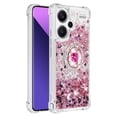 thumbnail image 2 of Funda para Xiaomi Redmi Note 13 Pro Plus 5G con Brillo Líquido Flotante, Purpurina, Parachoques y Anillo Giratorio Soporte, 2 of 5