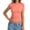 02-Orange, variant on jiaxiM Short Sleeve Tops for Women Cap Sleeve Summer Crew Neck Shirts Slim Fit Basic Ribbed Tees Y2K Going Out Crop Tops