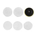 thumbnail image 4 of Buffing Pad Cover, Plush Wide Application Washable Polishing Bonnet Pad With Buffing Wheel For Car Polishing Machines, 4 of 8