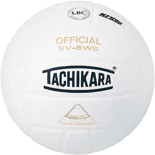 Tachikara SV-5WSC NFHS Composite Leather Volleyball, White