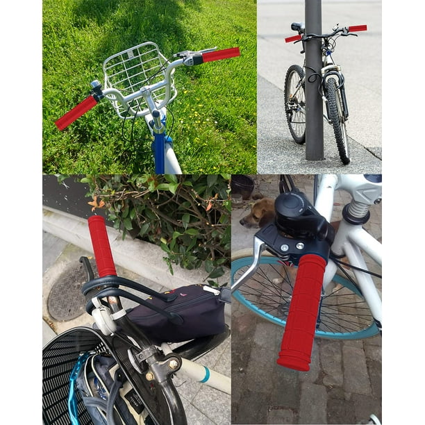 Bicycle Handlebar Grips Non Slip Rubber Handle Bike Grips for Kids Bike Scooter Mountain Road Cruiser Boys Girls Bike Red Walmart Business Supplies