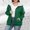 Green, variant on Women's Mid-Length Zip-Up Jacket Long Sleeve Solid Color Casual Outerwear for Fall Coffee Runs and Weekend City Strolls,Lightweight Layering Coat for Commuting and Outdoor Errands