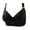 Black, variant on Homenesgenics Wireless Bras for Women Woman's Embroidered Glossy Comfortable Breathable Bra underwear No Rims