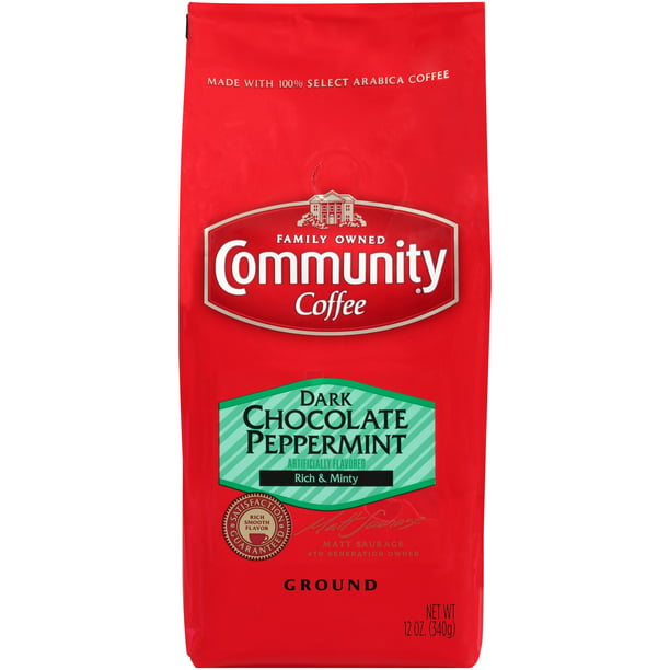 Community® Coffee Dark Chocolate Peppermint Ground Coffee 12 oz. Bag
