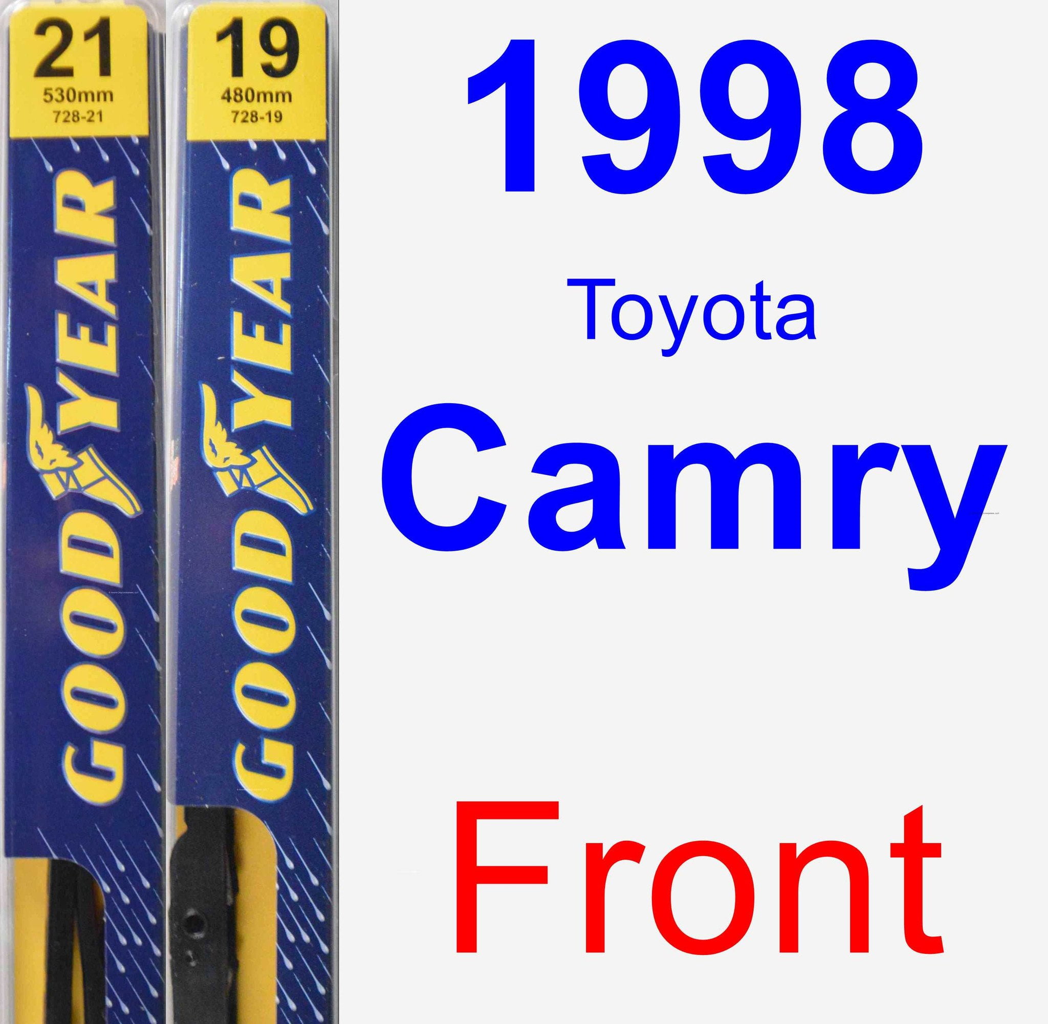 Front & Rear Windshield Framed Wiper Blades for 98-03 Toyota Sienna J Hook 3x