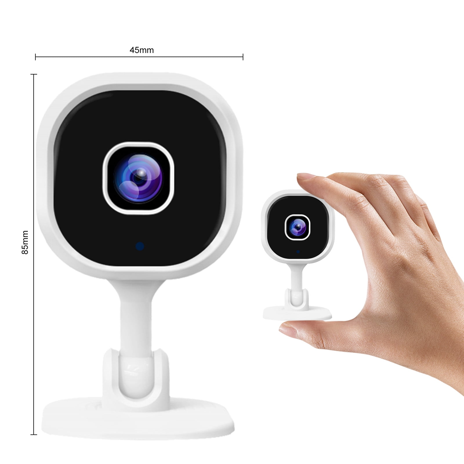1080P Indoor Security MIni Camera for Baby Monitor, Home Security Camera, Pet Camera w/Motion Detection, 2-Way Audio Siren, Night Vision, Real Time Monitoring