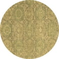 thumbnail image 1 of Ahgly Company Indoor Round Abstract Brown Modern Area Rugs, 6' Round, 1 of 4