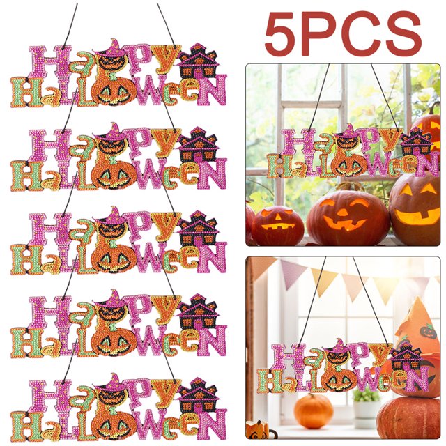 5 Uds 5D Diamante Cristal Halloween DIY Taladro Pintura Kit (DP004)