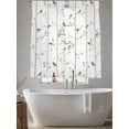 thumbnail image 5 of Sparrow Sheer Curtains 72 Inch Length 2 Panels Set, Spring Birds on The Branches Vintage Country Voile Window Treatment Rod Pocket Curtains Sheers Drapes for Bedroom/Living Room/Kitchen 52"x72"x2, 5 of 7