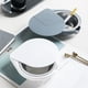 thumbnail image 3 of Inteprter Cenicero para debajo de la mesa, soporte de 360 ​​grados para el hogar, coche, sala de estar, dormitorio, cocina, organizador reutilizable, Suministros de limpieza para el hogar Blanco Inteprter HA064844-01B, 3 of 6
