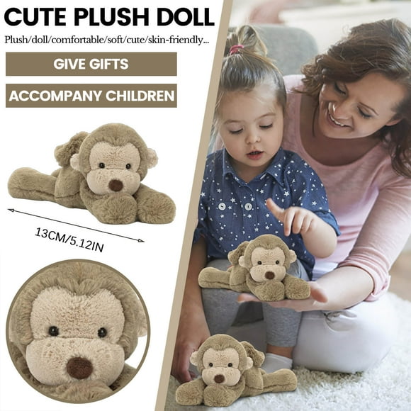 NAOJIE Toys Plush Light Brown Monkey Stuffed Animal Soft Cuddly Perfect for Child (Light Brown Monkey,5.1 Inches)