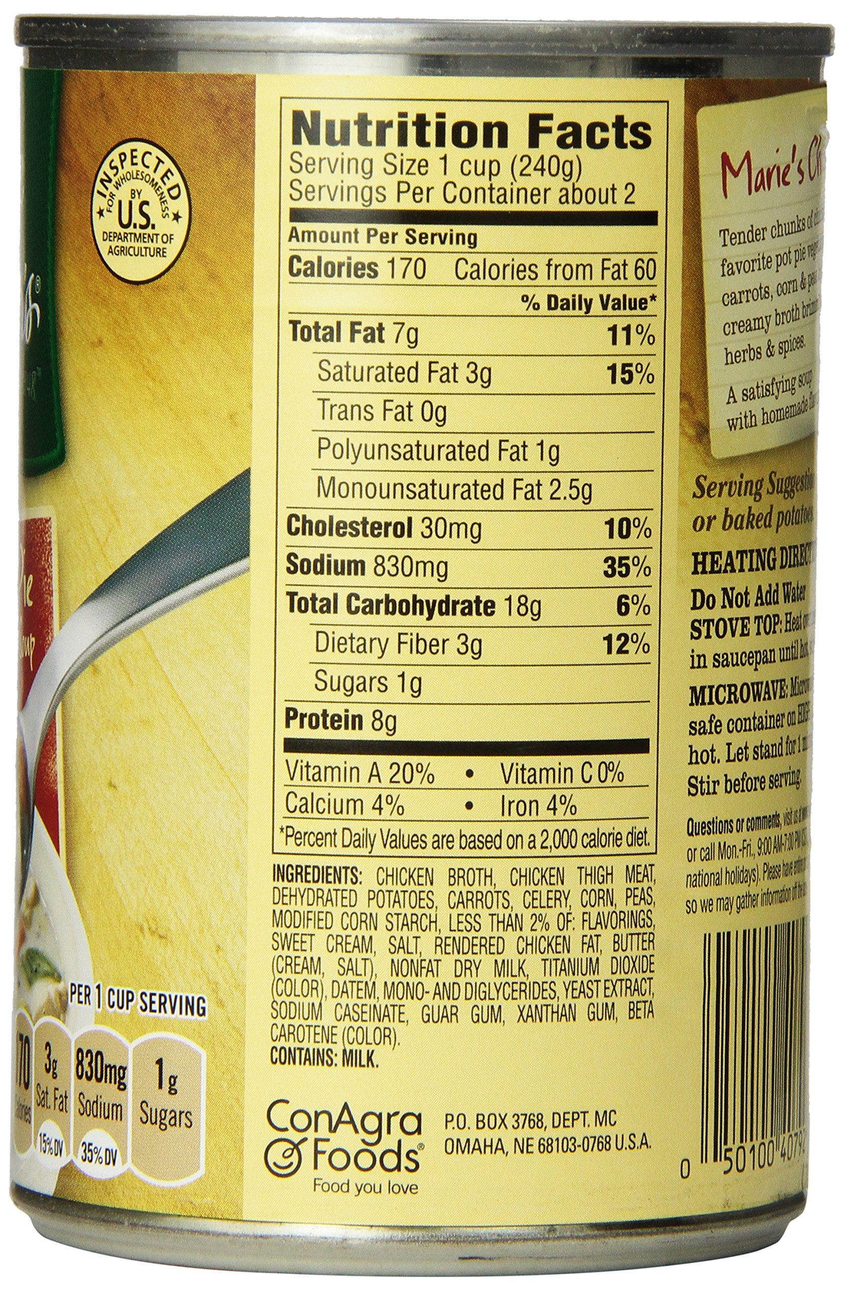 Marie Callender Chicken Variety Soup 8 Pack