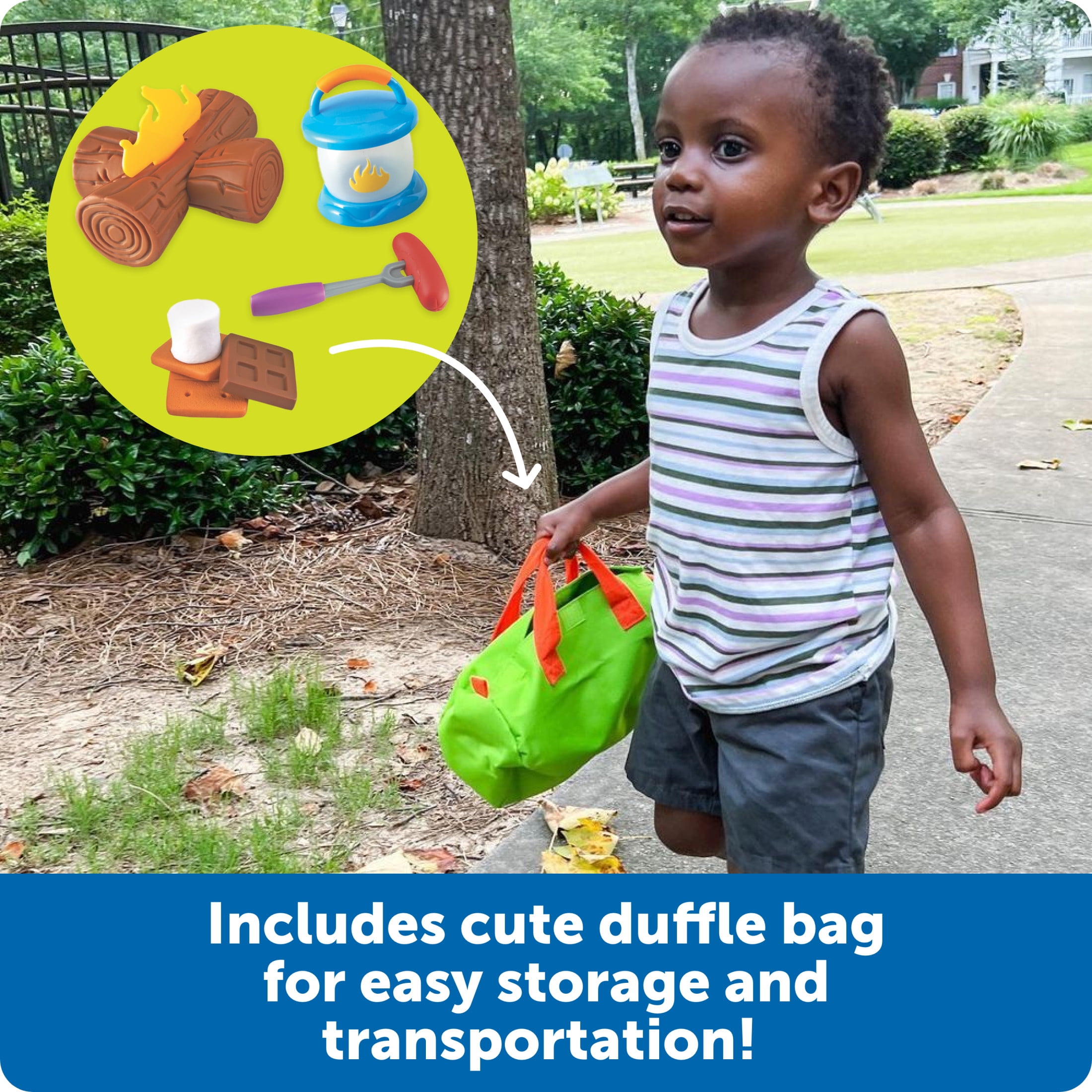 Learning Resources New Sprouts Camp Out! Imaginative Play, Camping Toy, Outdoor Toy Food, Ages 2 +