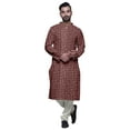 thumbnail image 4 of Atasi Printed Designer Kurta For Boys Casual Kurta Pajama Set Ethnic Summer Clothing, 4 of 5
